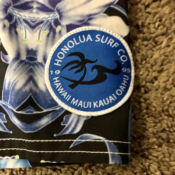 Honolua Surf Co Board Shorts Mens 38 Used Tropical - Picture 5 of 16